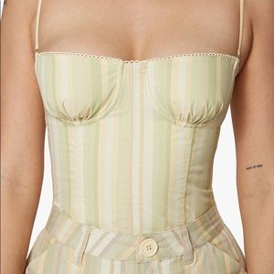 SOLD UNDERWIRE CHEVRON STRIPE CORSET🌝🌼